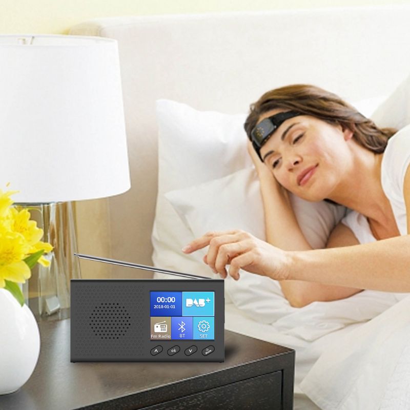 Portable DAB Receiver FM Radio Bluetooth 4.2 Music Player 3.5mm Stereo Output LX9B