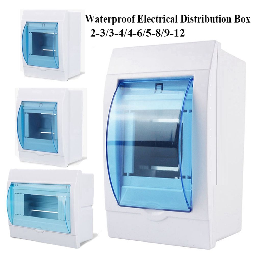 2-3/3-4/4-6/5-8/9-12 Ways Outdoor Project Case Electric Transparent Cover Plastic Boxes Distribution Protection Box