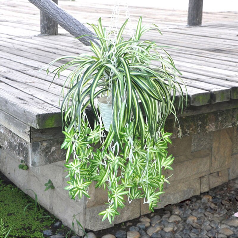 Artificial Orchid plants 1pc 40cm Artificial chlorophytum orchids Plastic rattan wall flower silk flower Year decoration