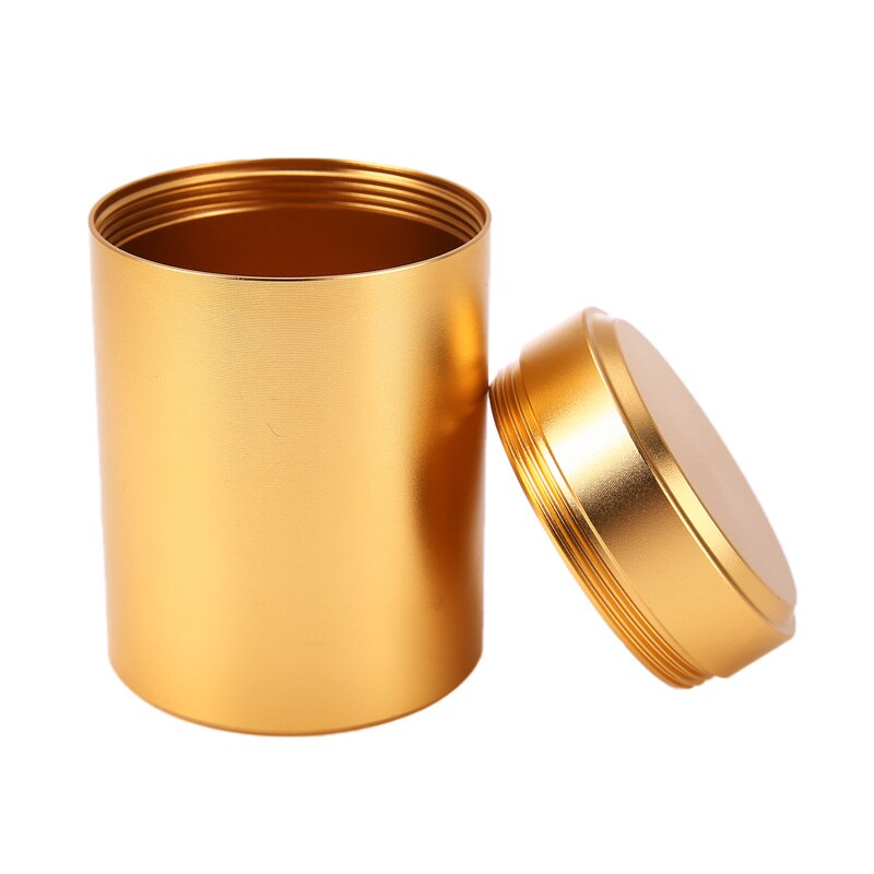 Podróż herbata Stash słoik hermetyczny zapach dowód metalowe zioło może przenośny pojemnik aluminium ziele Stash metal zapieczętowany Móc pojemnik na herbatę