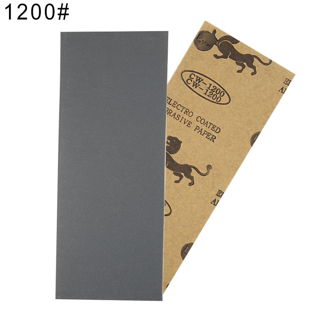 Vått torrt sandpapper ark 400/600/800/1000/1200/1500/2000/2500#  polerpapper ark kiselkarbid hem grovt: Grön