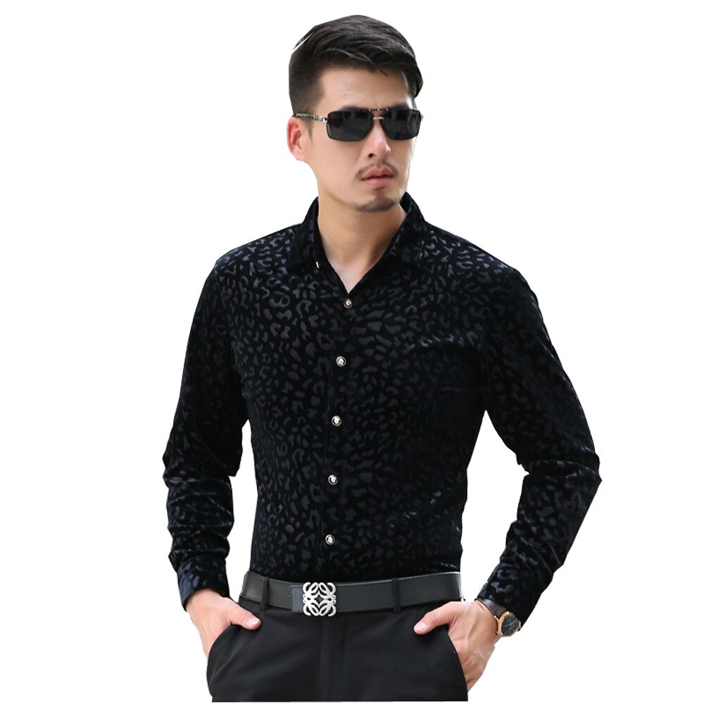 HETOBETO Männer Hemden Langarm Samt Kleid Shirt Mann Geschäft Hemd Masculina Camisa Vetement Homme