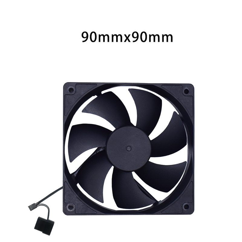 Ventilador de ordenador silencioso de 8cm, 9cm y 12cm, ventiladores de PC silenciosos para ordenador, carcasa de PC, GPU, CPU, refrigeración del radiador: Blue