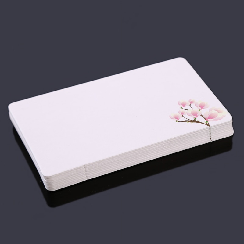 Printed Flower Blank Cards Diy Multi-Function Note Message Card Postcards Card Wedding Birthday Party Invitations Blank Card