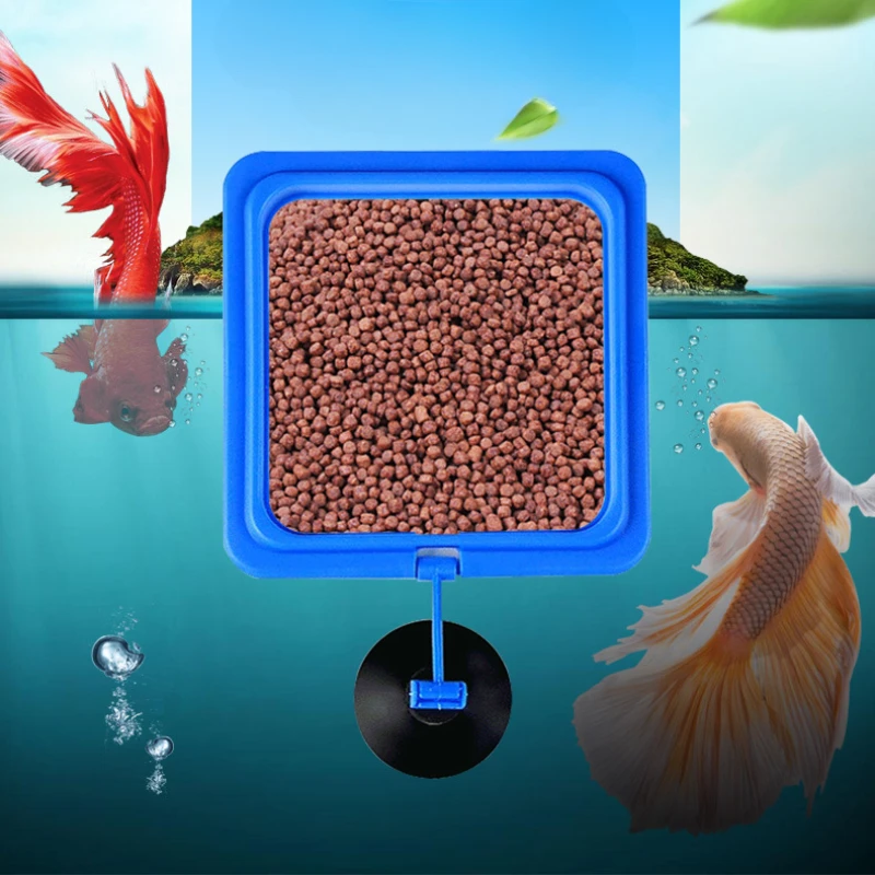1pc Aquarium Fütterung Ring Aquarium Schwimm Tablett Feeder Quadrat Kreis Fisch Feeder Zubehör Aquatische Haustier Liefert