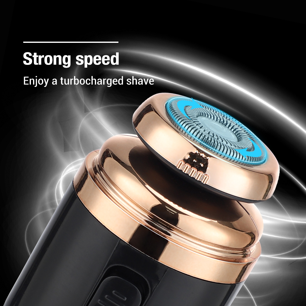 Tondeuse électrique Rechargeable 2 En 1 Voyage - Pour Barbe Et Poils De Nez, Mini Format Capsule