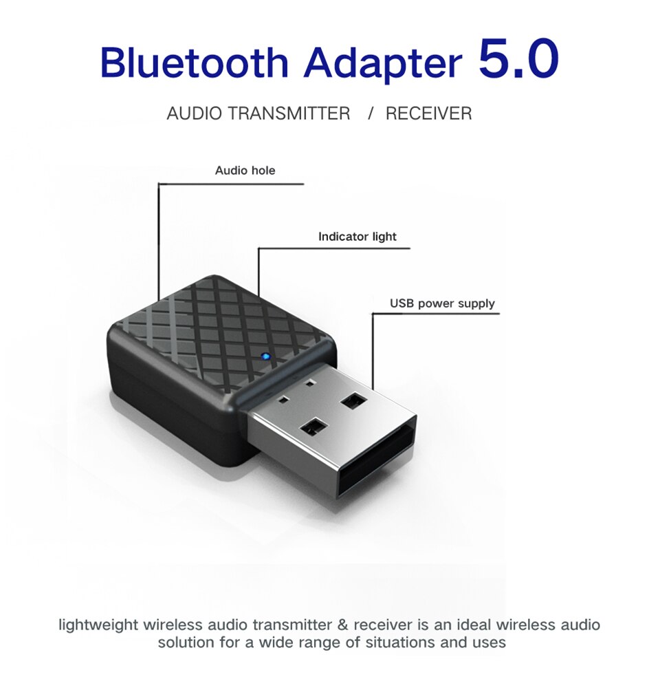 5.0 bluetooth sändare mottagare mini 3.5mm aux stereo trådlös bluetooth adapter för bil musik bluetooth sändare för tv