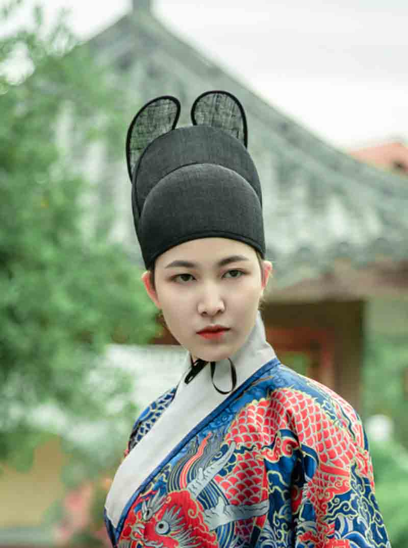 Hanfu Hat For Men&amp;Women Chinese Ancient Ming Dynasty Black Gauze Hat Headdress Male Cosplay Hanfu Formal Hat For Men Women