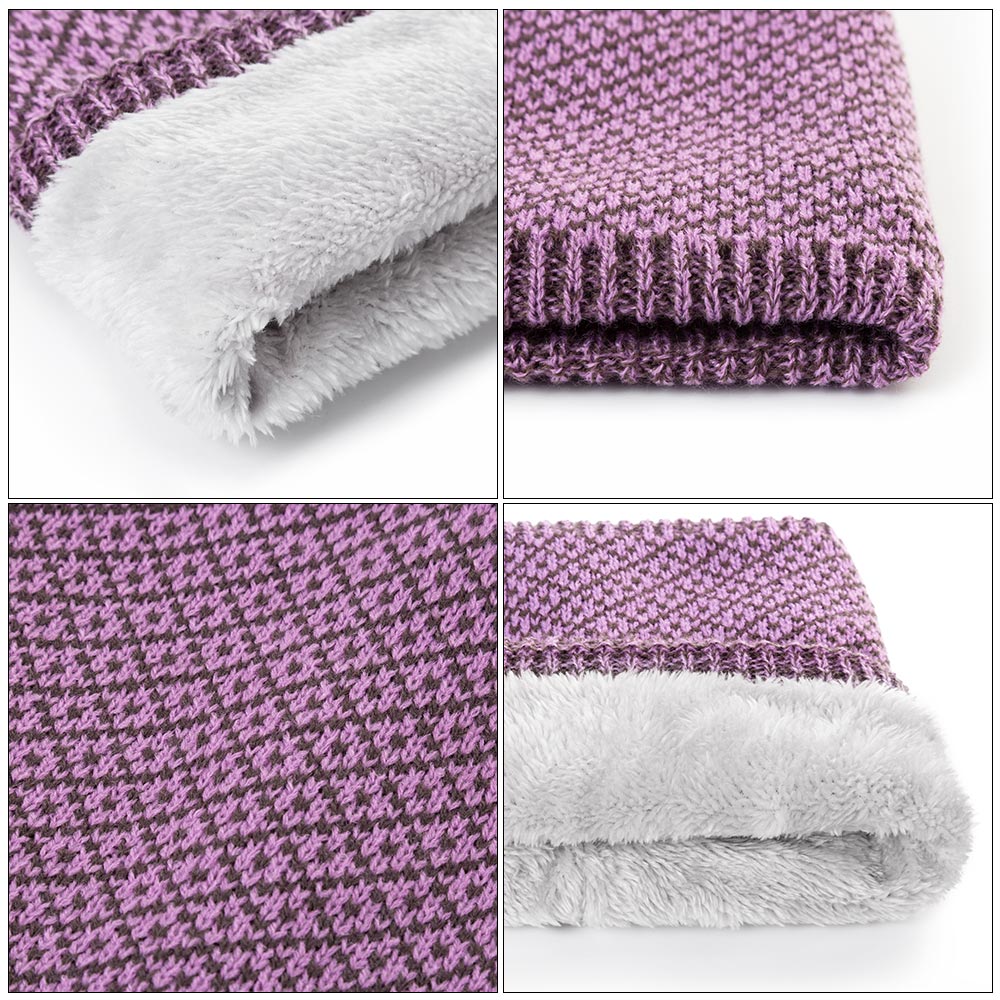 Truenjoy unisex vinter mænd kvinder varm strikkede ring tørklæder tykke elastiske strikkede lyddæmpere hals tørklæde snood plus fløjl halstørklæde