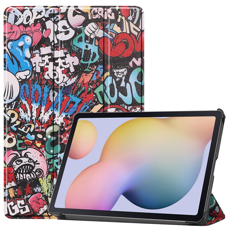 Magnetyczny Smaer PU skórzany pokrowiec do Samsung Galaxy Tab A7 SM-T500 SM-T505 SM-T507 10.5 "Tablet Funda Cover: T500-TY