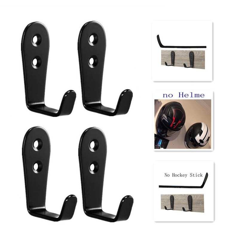 4 stück hockeyschläger-wandhalterung, golfschläger-präsentationsständer, hockeyschläger, zur horizontalen aufhängung an der wand im wohnbereich