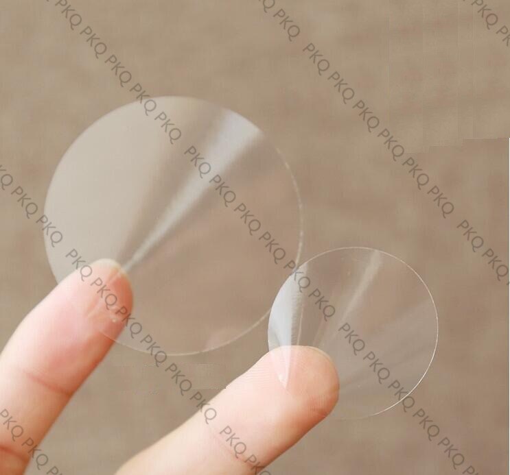 Transparent Label Sticker 15mm-80mm Circular Diameter 30mm 3 cm Sealing Label Sticker PVC Transparent Label Sticker DIY Label