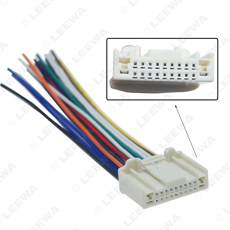 LEEWA adaptateur de harnais de câblage de lecteur/CD stéréo de voiture pour Nissan/Subaru/Infiniti OEM Radio CD d&#39;usine # CA3995