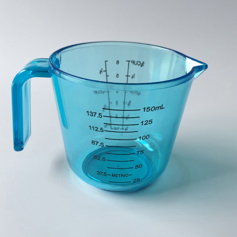 Taza medidora de plástico de resina de 150ml, utensilios para hornear, accesorios de cocina, utensilios medidores de cocina: 1