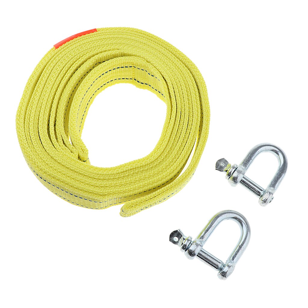 Winch Rope 40MM X 4M Hook Synthetic Car Tow Cable 540G Durable