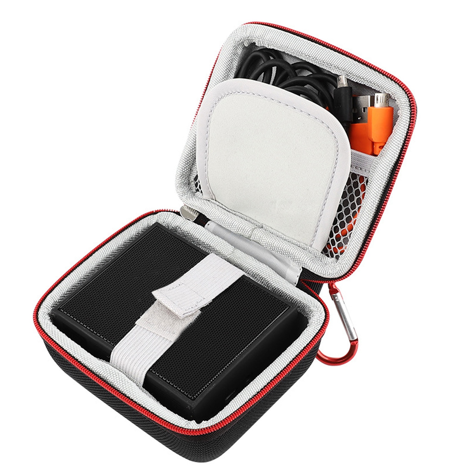 Mini borsa per altoparlanti bluetooth per JBL GO 1/2 custodia per custodia per altoparlante Bluetooth resistente all&#39;usura antiurto con gancio