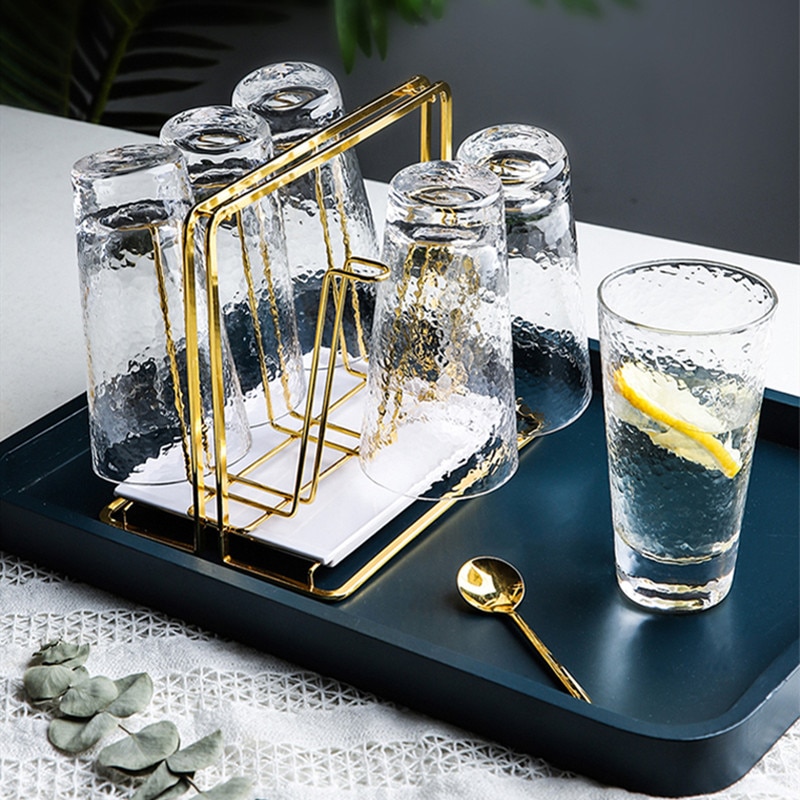 Vatten dränering kopphållare hushåll vatten kopp rack vardagsrum kök arrangör och förvaringsglas torkställ