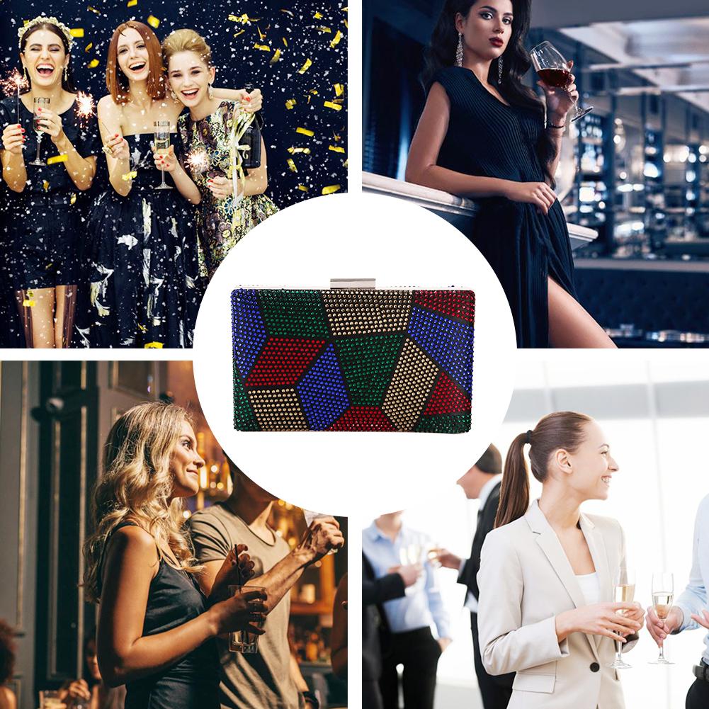 neue Frauen Kupplung Tasche Diamant Abendessen Handtasche Damen Strass Geldbörse für Geburtstag Party Nachtclub Bolso de mano