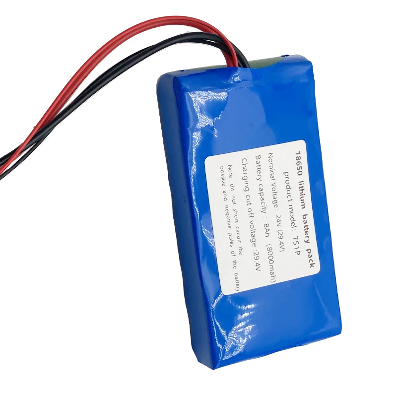 18650 7S1P 25,2 V 24 V 8000 mAh Li-Ionen-Akku mit BMS, zur Überwachung von Lautsprechern, kleiner wiederaufladbarer Elektro-Einrad-Akku