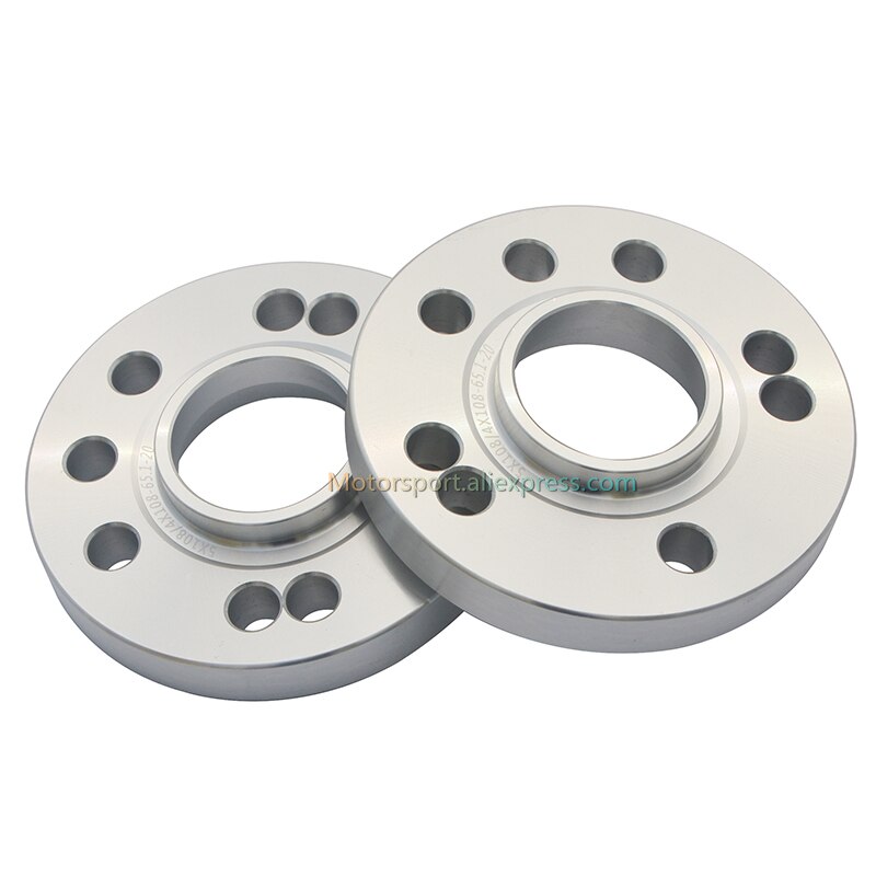 Espaciador de rueda de 20MM PCD 4x108 5X108 65,1 CB, adaptador espaciador de brida ensanchada de neumáticos para Citroen y Peugeot, 2 uds.