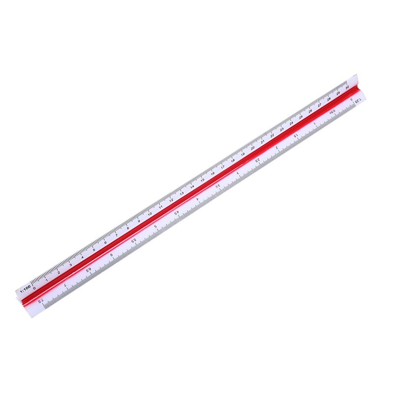 Règle Triangulaire 30 Cm - 6 Échelles Gravées Laser | Architecte, Ingénieur
