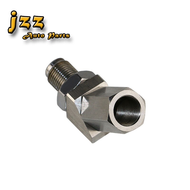 Jzz rustfrit stål universal  o2 ilt sensor afstandsstykke indeholder katalysator til bolt sensor møtrikker passer 90 grader: Ss036