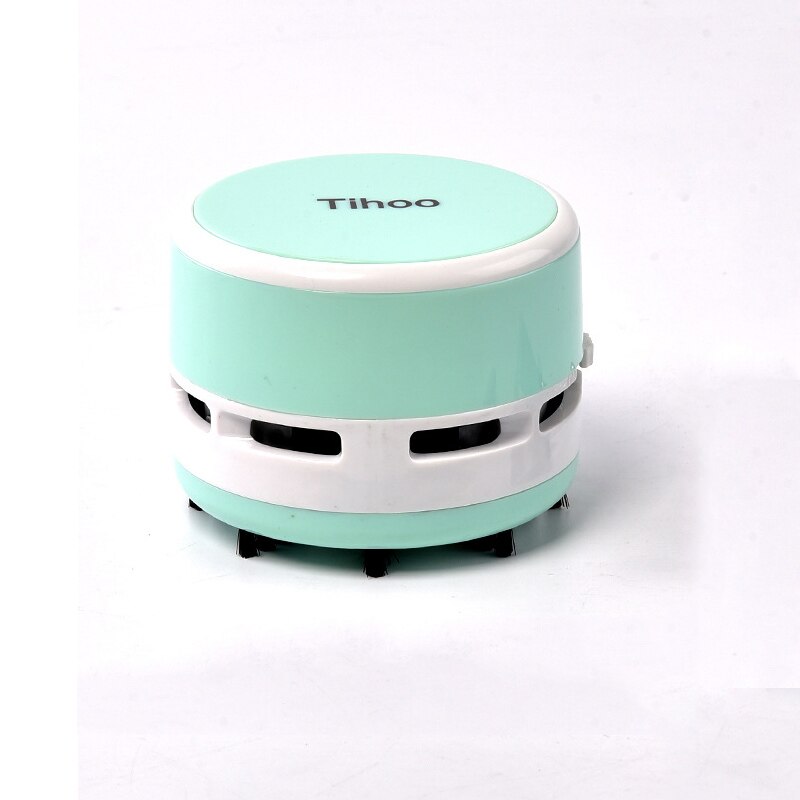 Desk Set Mini Vacuum Cleaner Portable Keyboard Cleaner Office Rubber Dust Collector Classroom Office School Supplies: Blue