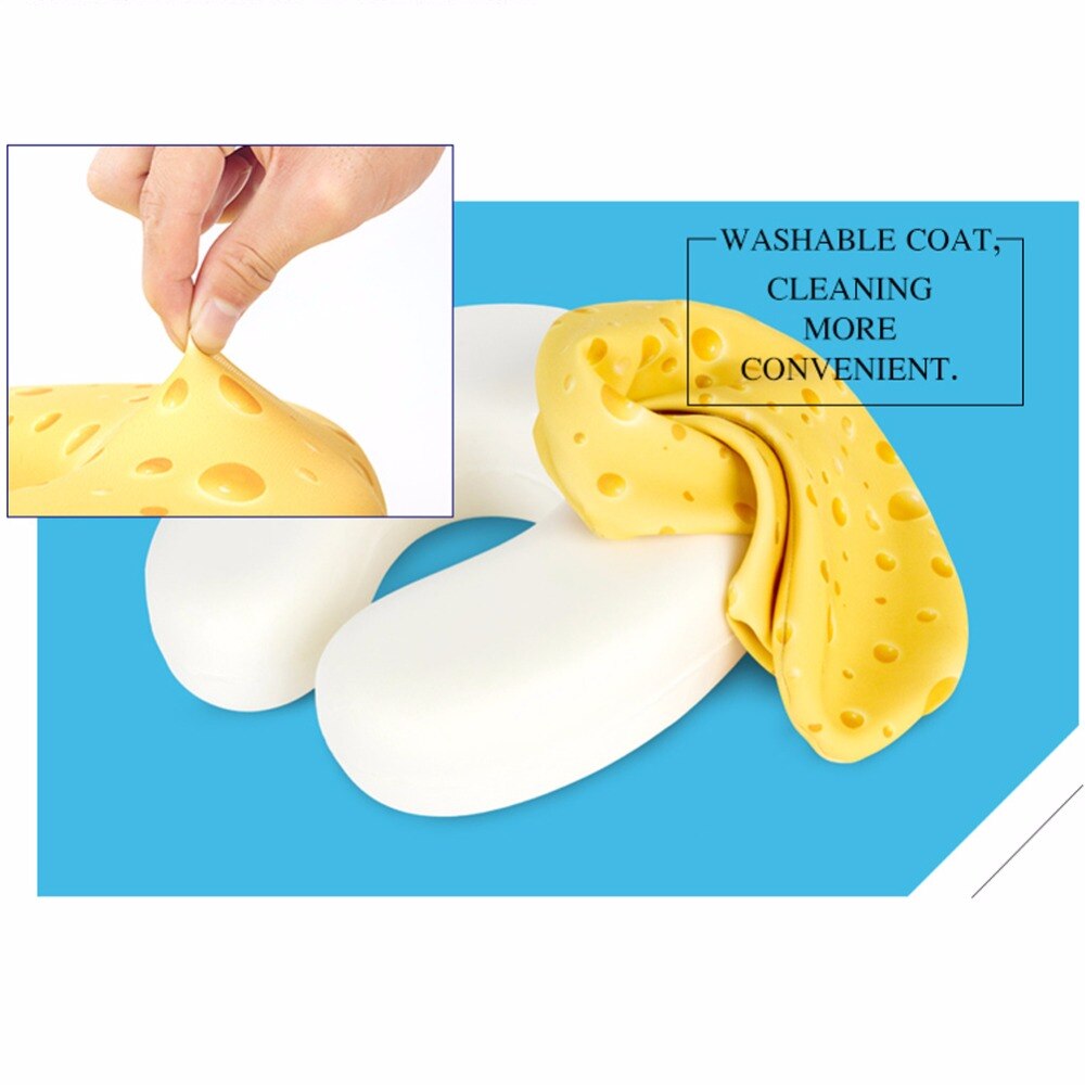 HUGSIDEA-oreiller en forme de U | Confortable motif floral, de styliste, pour le cou, la voiture et le voyage, oreiller en forme de mémoire, pour la voiture et le bureau