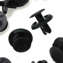 Fender 7mm Hole Fastener Clips Black Set Kit Splash Shield Push Retainer For Toyota Mazda Bumper Mudguard Useful Reliable