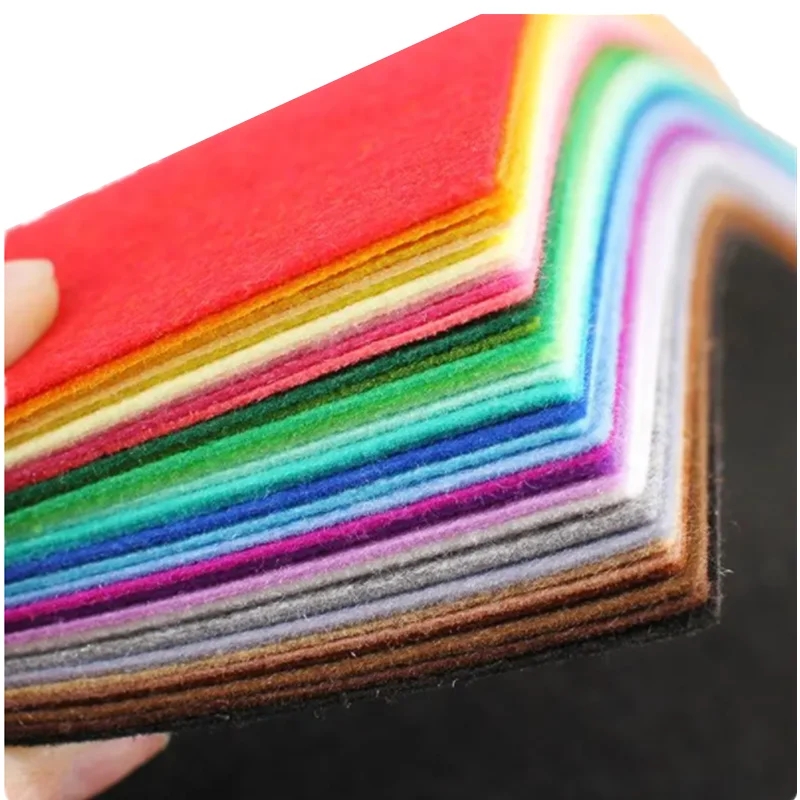 Hoja de tela de fieltro suave, 30x20cm, 40 Uds., tamaño A4, tela no tejida, Material acolchado de costura, tela para manualidad de costura de retazos, muñeca: XL