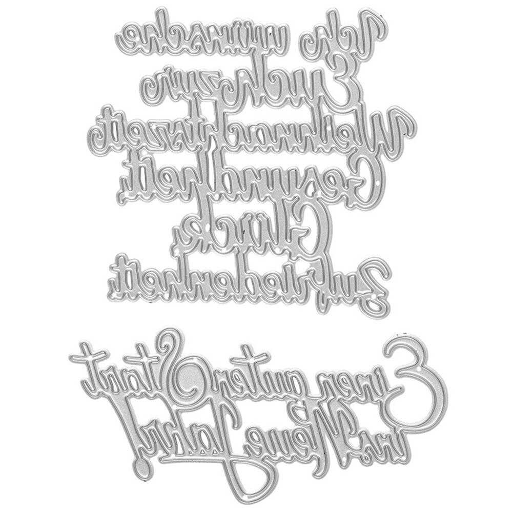 Wykrojniki wielofunkcyjne szablony znaczek praktyczne DIY Scrapbooking tłoczona kartka dekoracje ślubne: J