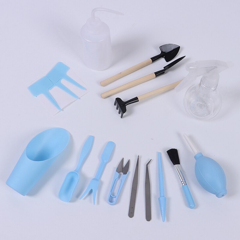 16 pièces succulentes outils de transplantation combinaison de fleurs emballage Mini fournitures de jardinage outils de viande en pot outils de jardin
