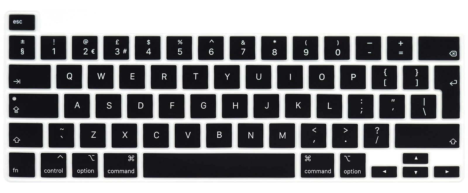 EU Layout Tastatur Schutz für Macbook Profi 16 A2141 Tastatur Abdeckung Silizium Für Macbook Profi 16 A2141 Tastatur Haut: EU Schwarz