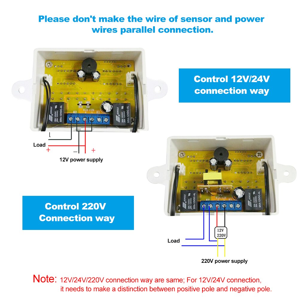 Microcomputer Digital Temperature Controller with Dual Display 12V/120W 24V 220V Electric Thermostat Temperature Control Switch