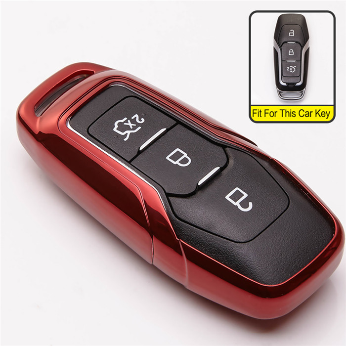 Funda protectora TPU para llave de coche para Ford Mondeo Mk4 MK3 MK5 Ranger S C Max explorador 5 accesorios para llavero ST F15