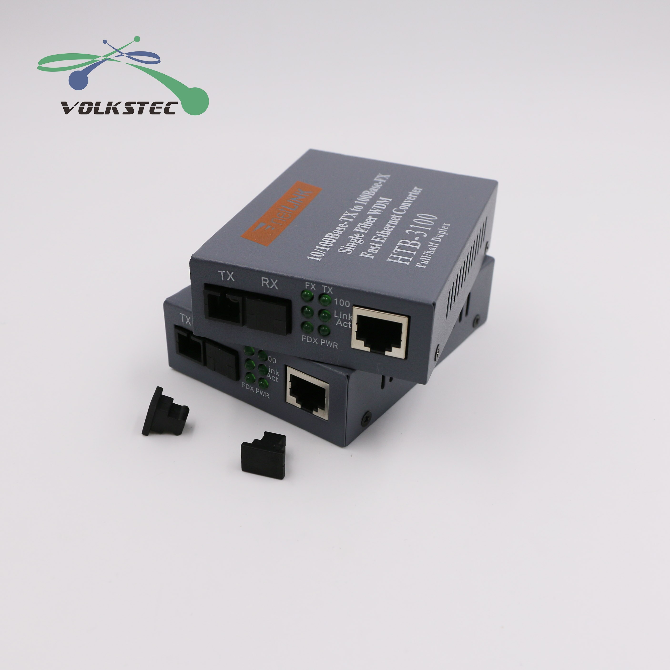 HTB-3100AB Optical Fiber Ethernet Media Converter Single Fiber Converter 25km SC 10/100M 1 Pair