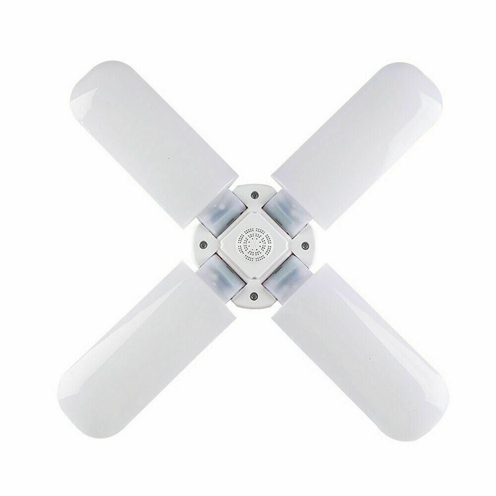 Ledet garasje butikk arbeidslys hjem takarmatur deformerbar lampe 60w e27: 4 blader 60w 95 265v