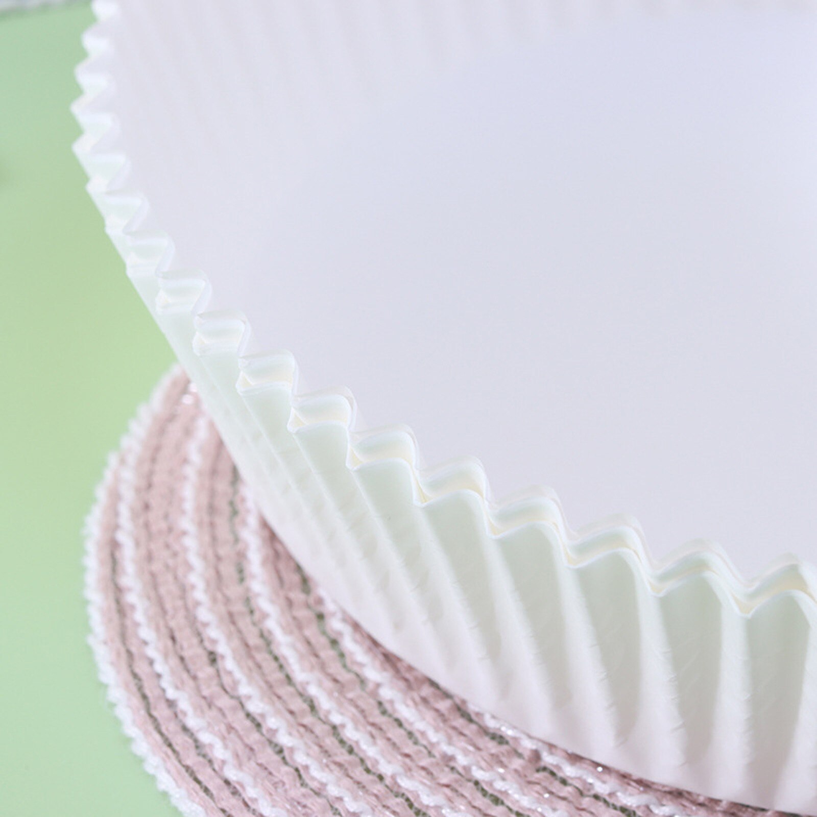 100/50pcs 16cm Friteuse à Air Jetable Papier Doublure Antiadhésive Tapis Parchemin Pâte De Bois Vapeur Rond Papier Doublure
