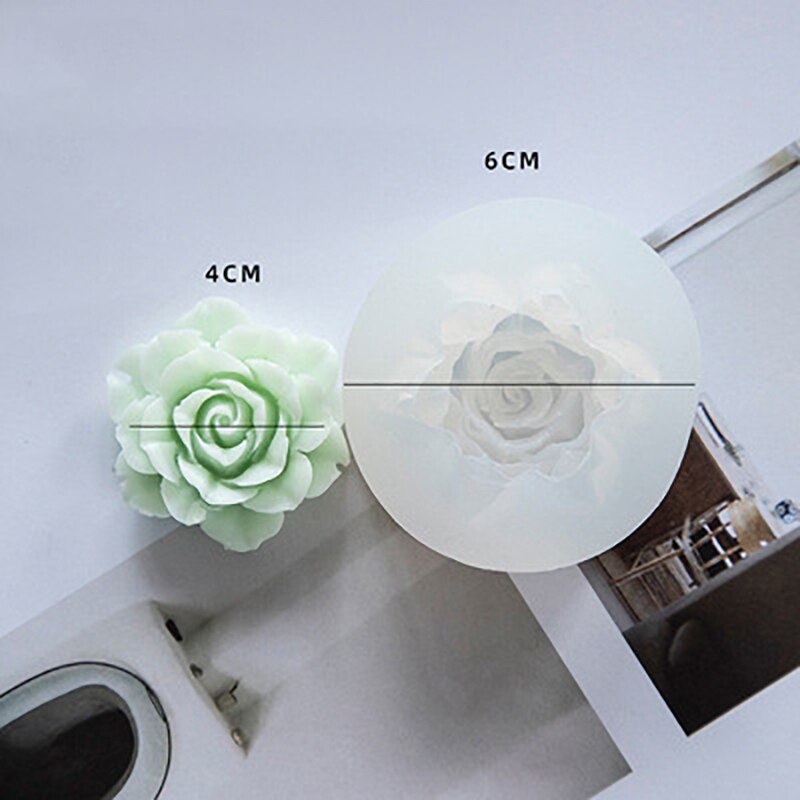 DIY Handmade Flowers Shape Moulds Silicone Soap Molds For Kitchen Bundt Cake Cupcake Pudding Candle Soap Making Tools: B
