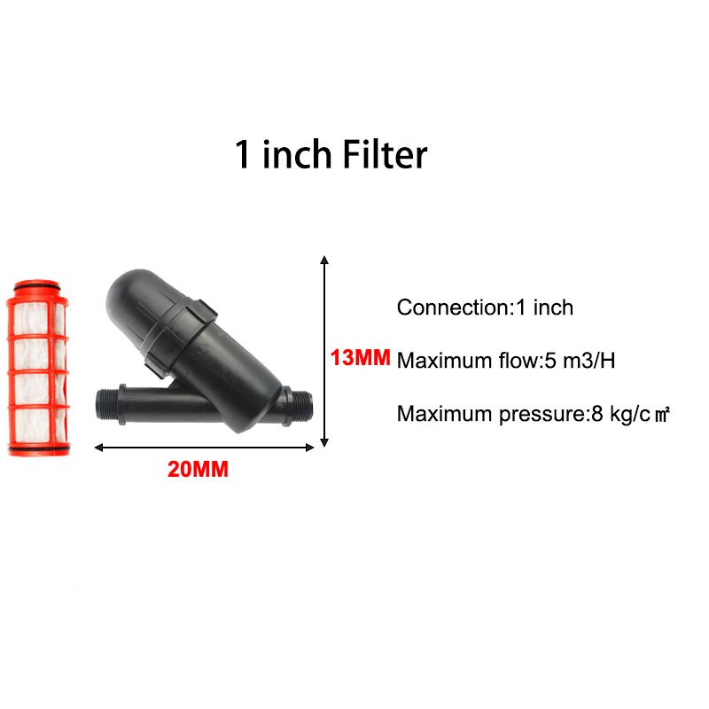 Tuin Watering Metalen Net Filter Screen Spuit 3/4/1/1.2/1.5/2 Inch 120 Mesh Tuinieren Druppelirrigatie Filters Fontein Gereedschap: 1 inch filter