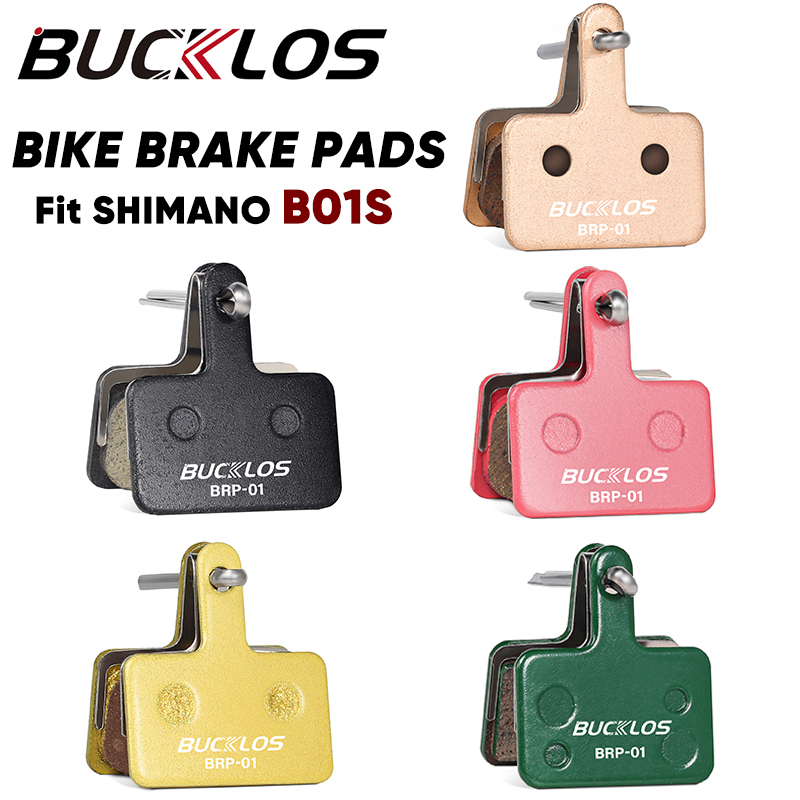 BUCKLOS BRP-01 Schijfremblokken Hars Semimetalen MTB Hydraulische Remblokken voor SHIMANO B01S B05S Fiets Remblokken voor M525 M395
