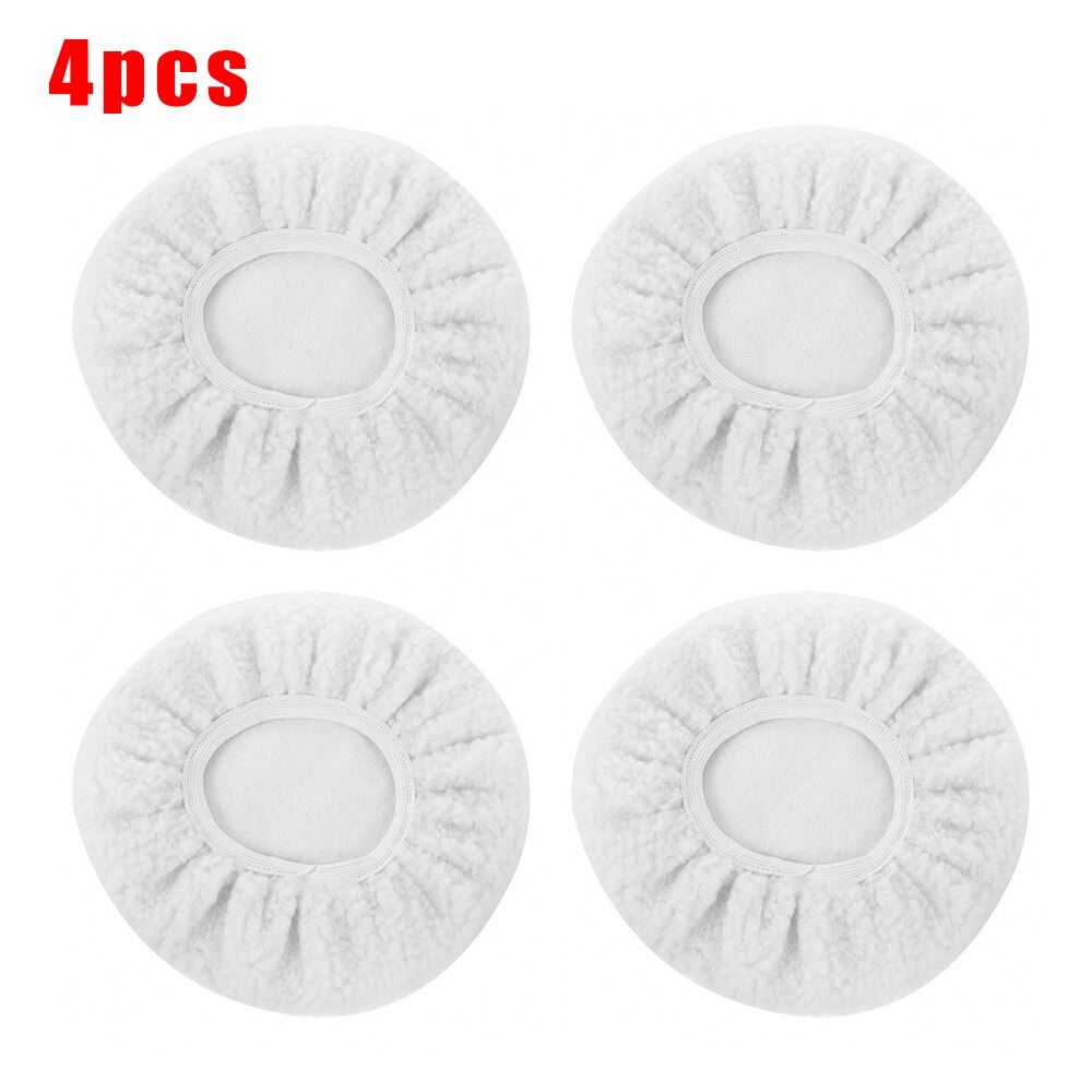 4 Stuks Buffing Pads 9-10 Inch Motorkap Buffing Auto Buffer Microfiber Stof