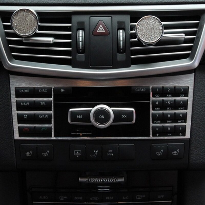 Auto Interior Center Console Button Panel Switch Panel Decorative Cover Trim For Mercedes Benz W212 E Class