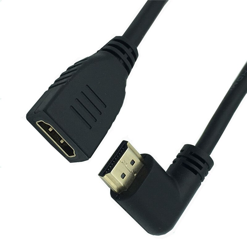 4K HDMI 2,0 Kabel 90/270 Grad Winkel HDMI zu HDMI Kabel 2K * 4K 0,15 m 0,6 m 1,8 m 1080P 3D für TV PC Projektor PS3 PS4: Left / 0.15m