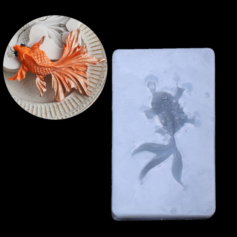 Angelady 1pc goldfisch-anhänger flüssigsilikonform diy harzschmuckherstellung bastelwerkzeug