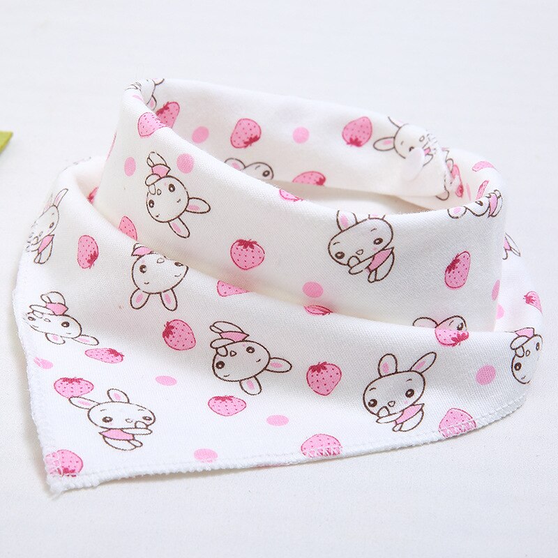 100% bavoirs bébé coton triangle double couches baberos personnage de bande dessinée imprimé Animal bébé bandana bavoirs dribble
