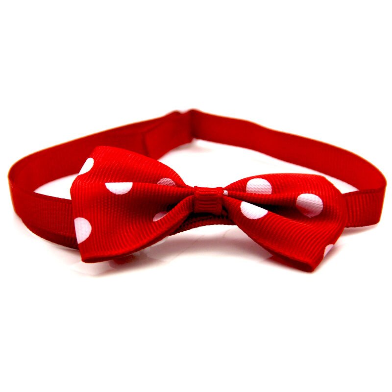 1 Stuk Verstelbare Hond Kat Strikje Stip Das Hond Strikje Puppy Bows Pet Vlinderdas verschillende Kleuren Supply: Rood