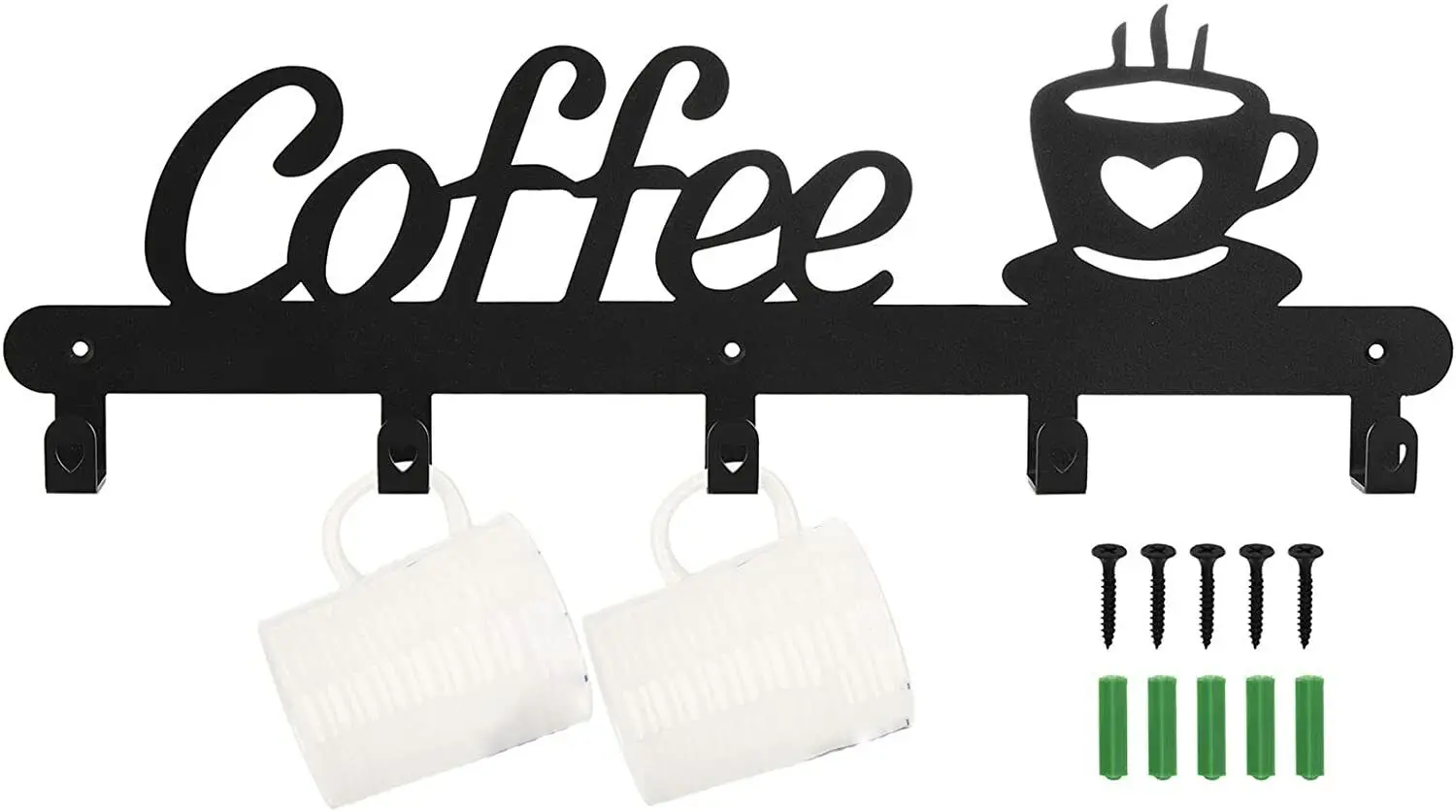 Wandhaken für Kaffeetassen, Wandhalter für Kaff... – Grandado