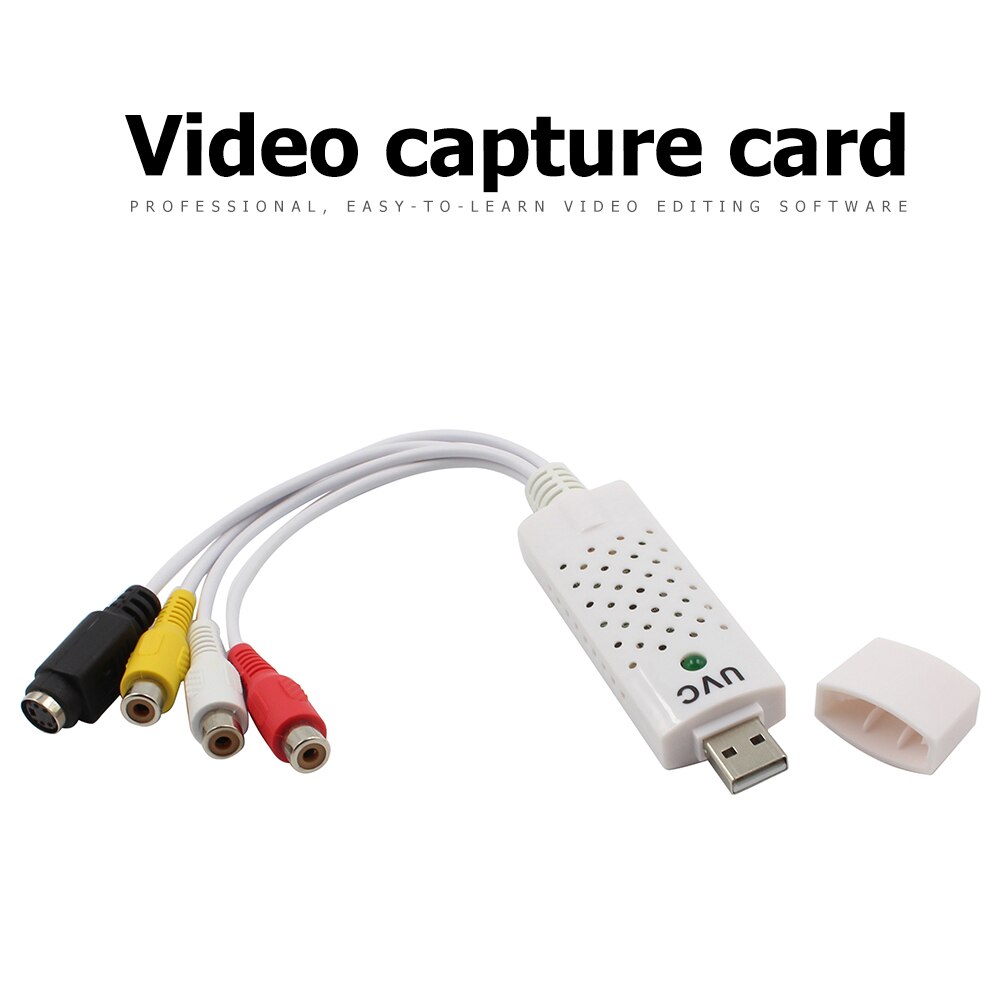 Audio Capture Card Device USB 2.0 Video VHS to DVD Household TV Video Watching Supply Adapter for Win XP 2000 Vista