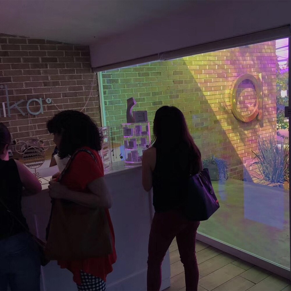 2mil Colorful Pravicy Solar Tint Film Sun shade Rainbow Effect Window Heat Rejection Film Home Office Window Glass Vinyl